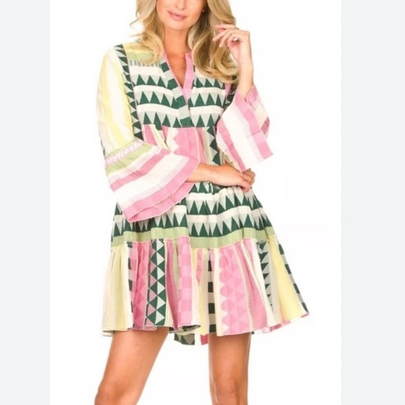 Devotion TWINS Dresses & Skirts - Anthropologie Devotion Twins Ella dress in multi pink